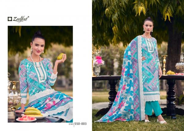 Zulfat Hakoba 550 Cotton Printed Dress Material Collection